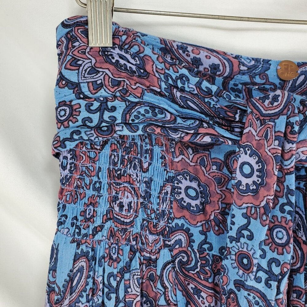 Free People Women's Multicolor Palazzo Pants Paisley Wide-Leg Size Small (C-6) - Picture 7 of 12